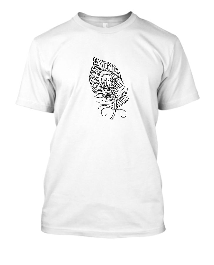 Krishna feather tshirt - Front