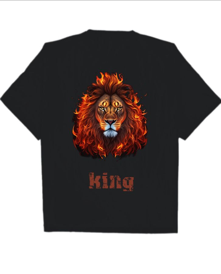 LION Cool oversized T-Shirt - Front