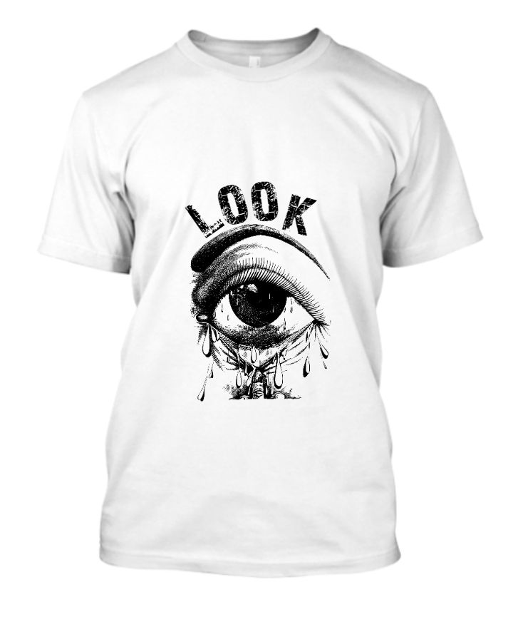 LOOK EYE HALF SLEEVE T-SHIRT - Front