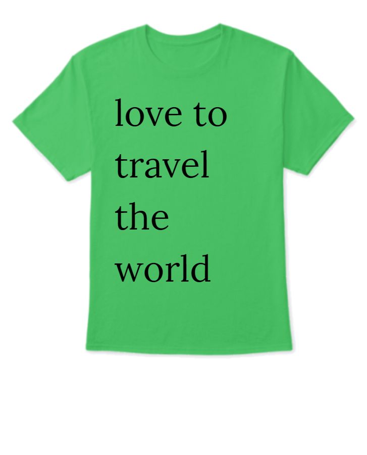 LOVE TRAVEL WORLD WITH NATURE - Front