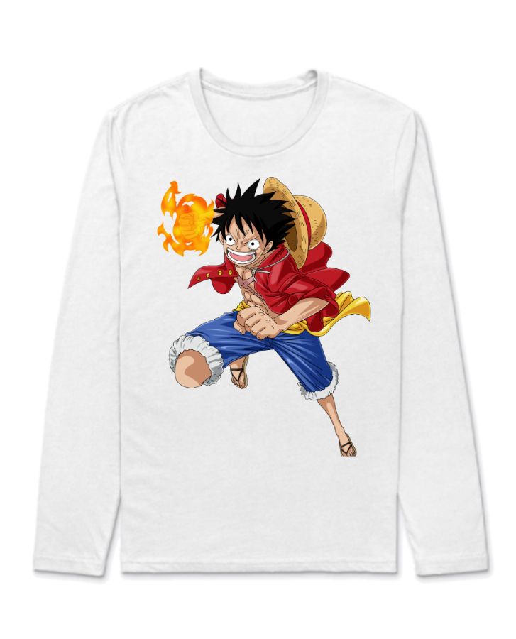 LUFFY FULL HAND T-SHIRTS - Front