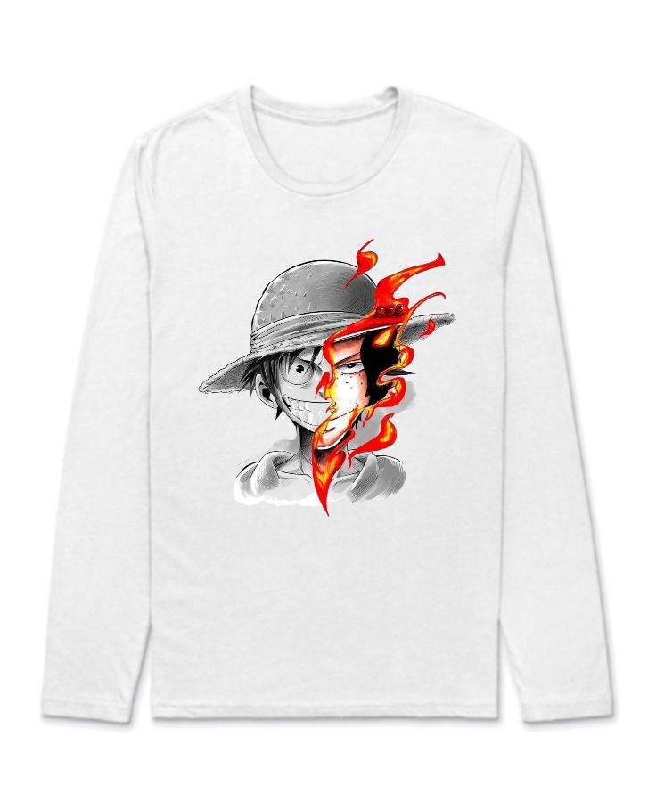 LUFFY and ACE full Sleeve T-shirt  - Front