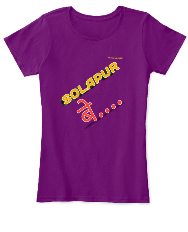 Ladies T-SHIRT ( SOLAPUR BE ) - Front