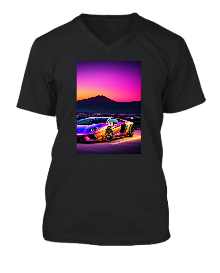 Lamborghini Aventador | V-Neck Tee - Front