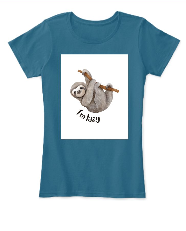Lazy, Tshirt For Women & Girls - Front