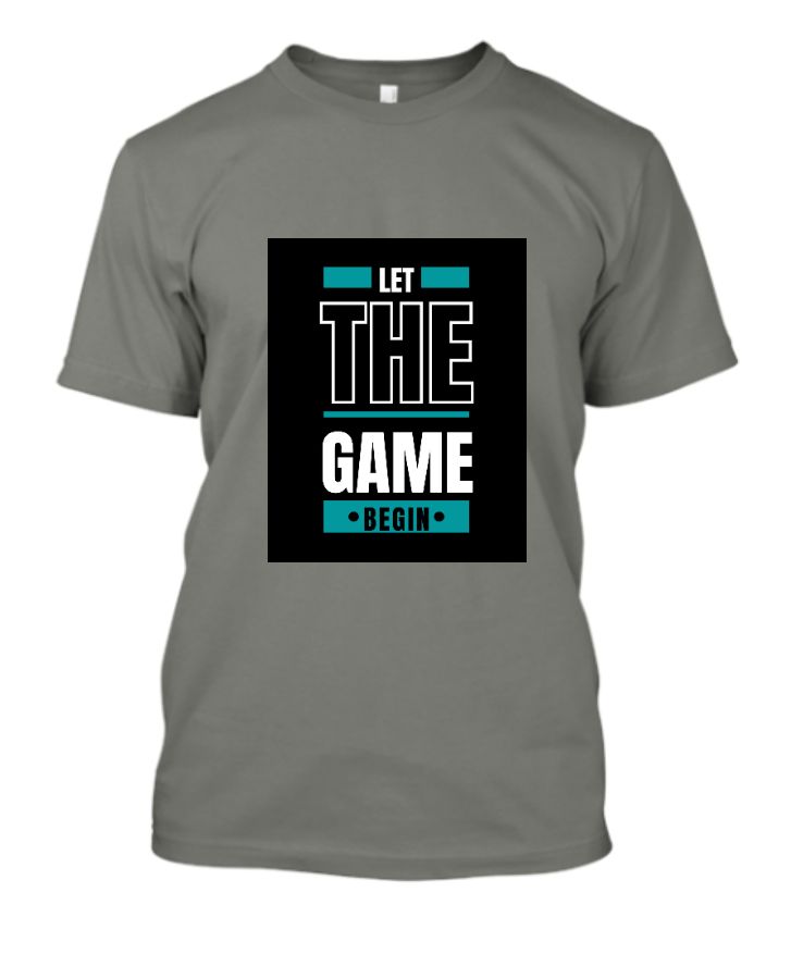 Let The Game Begin Half-Sleeve T-shirt - Front