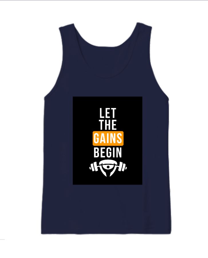 Let the gains begin GYM Premium desing  - Front