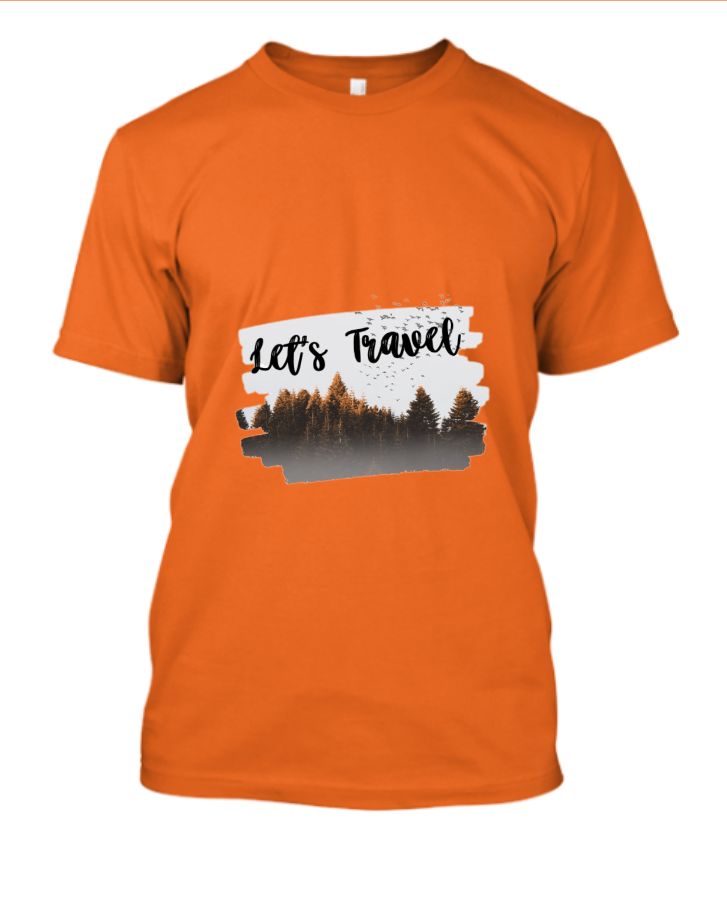 Let's Travel Print T-Shirt | pramaN - Front