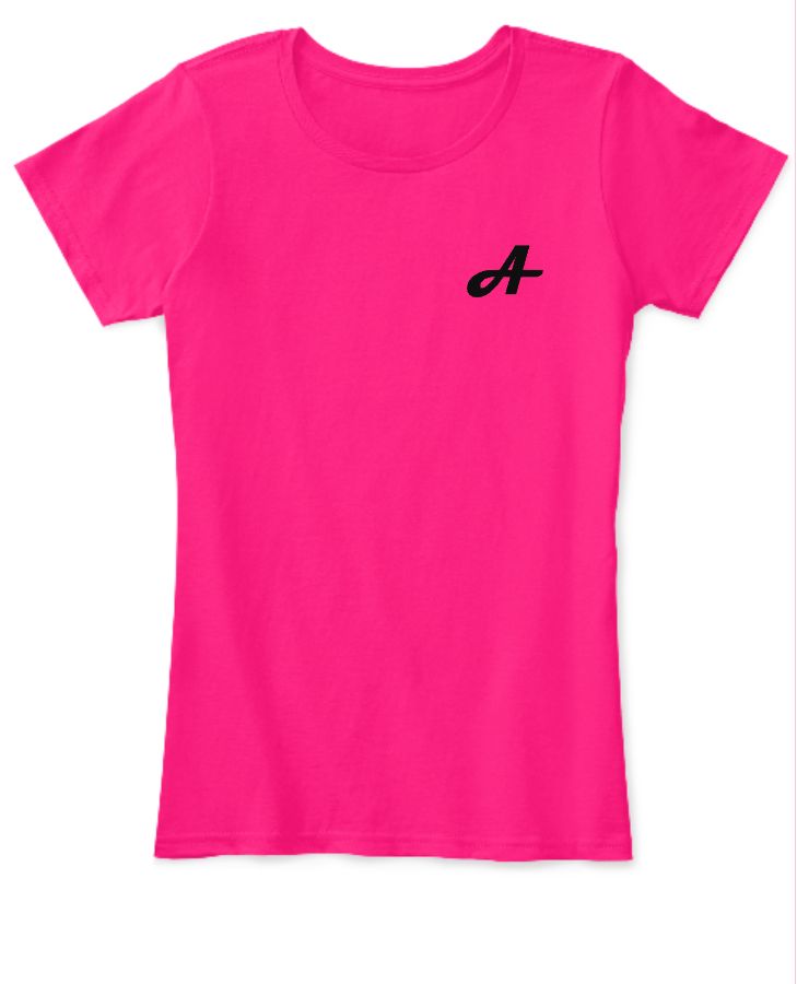 Letter A Girl T-Shirt | Wear Your Initial - Front