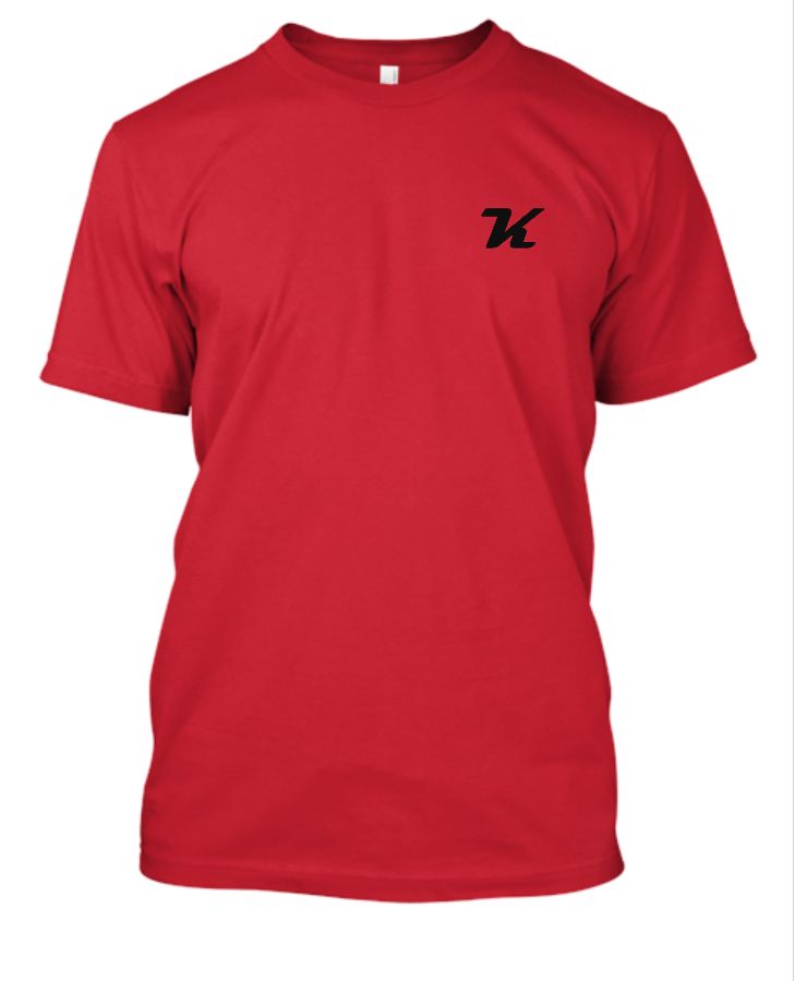 Letter K Half Sleeve Men T-Shirt | Wear Your Initial - Front