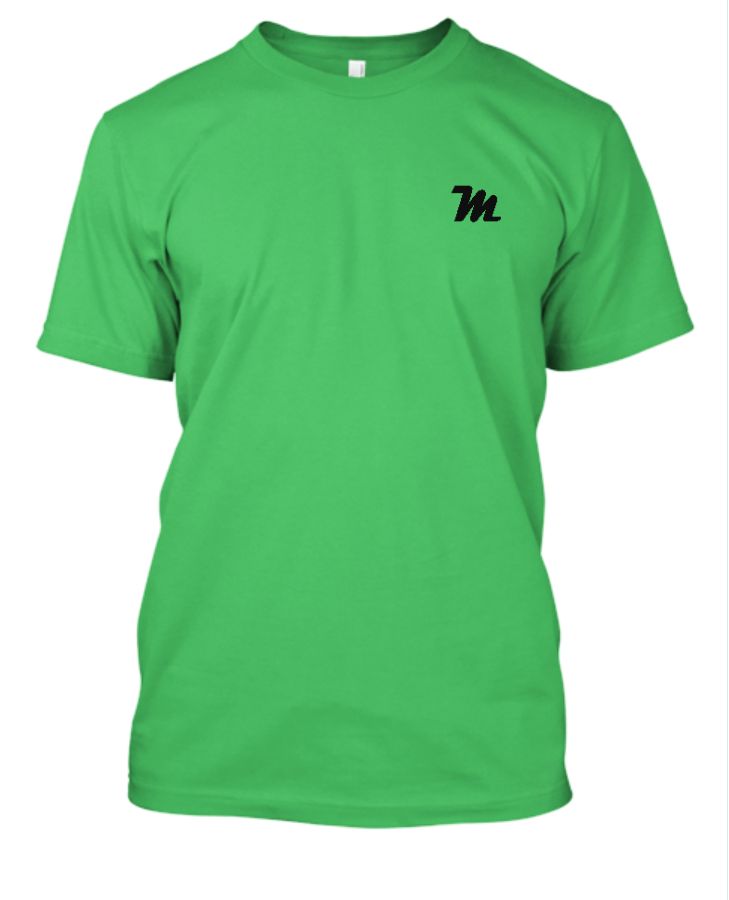 Letter M Half Sleeve Men T-Shirt | Wear Your Initial - Front