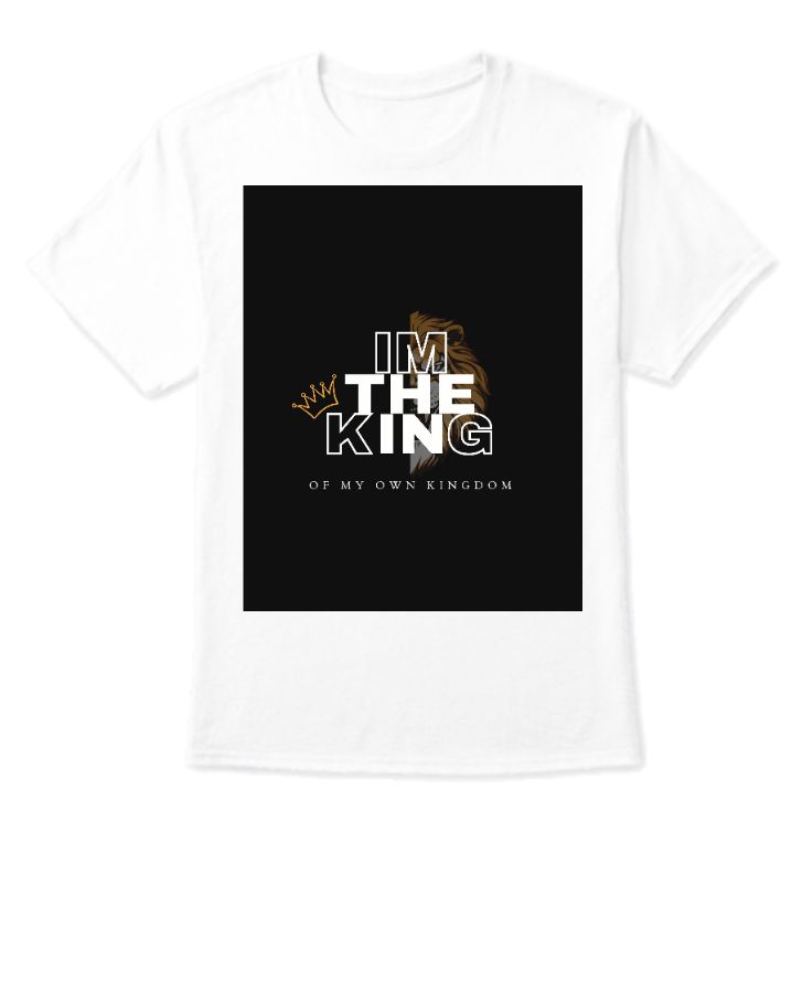 Lion Print Half sleeve t-shirt - Front