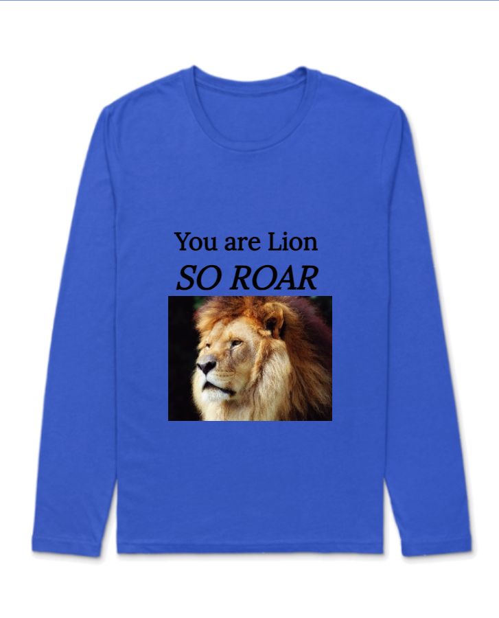 Lion T-shirt full sleeves - Front