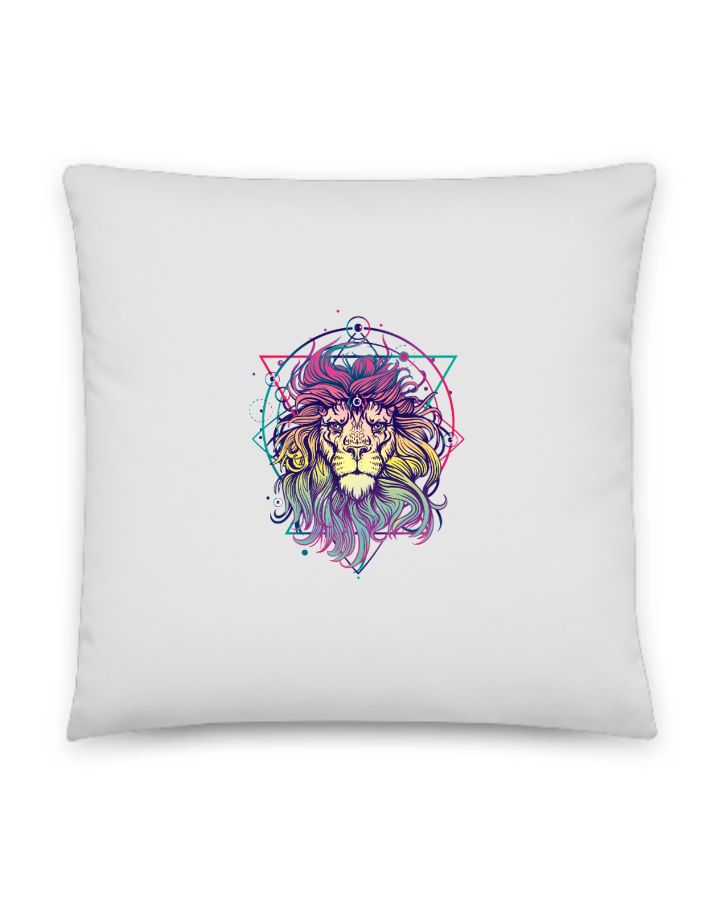 Lion designed pillow - Front