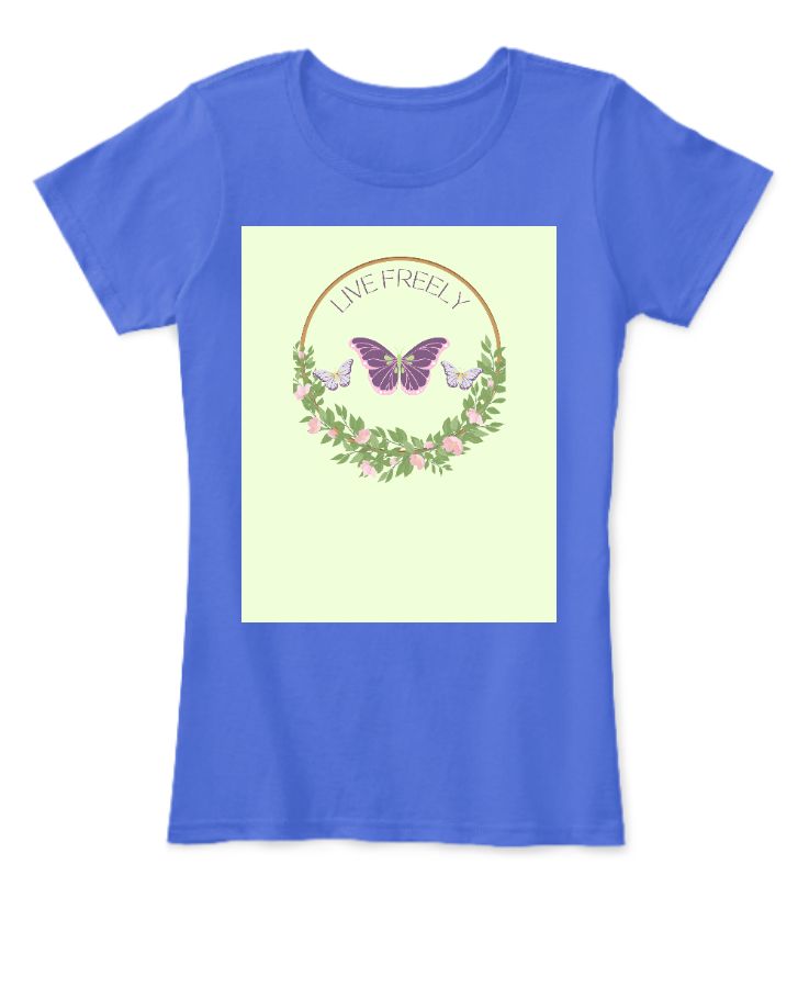 Live Freely Womens Tshirt - Front