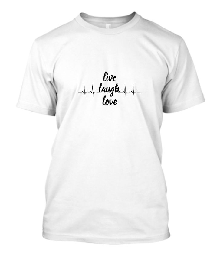 Live Laugh Love | Half Sleeves T-shirt - Front