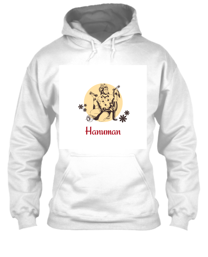 Load hanuman ji Printed Hoodie - Front