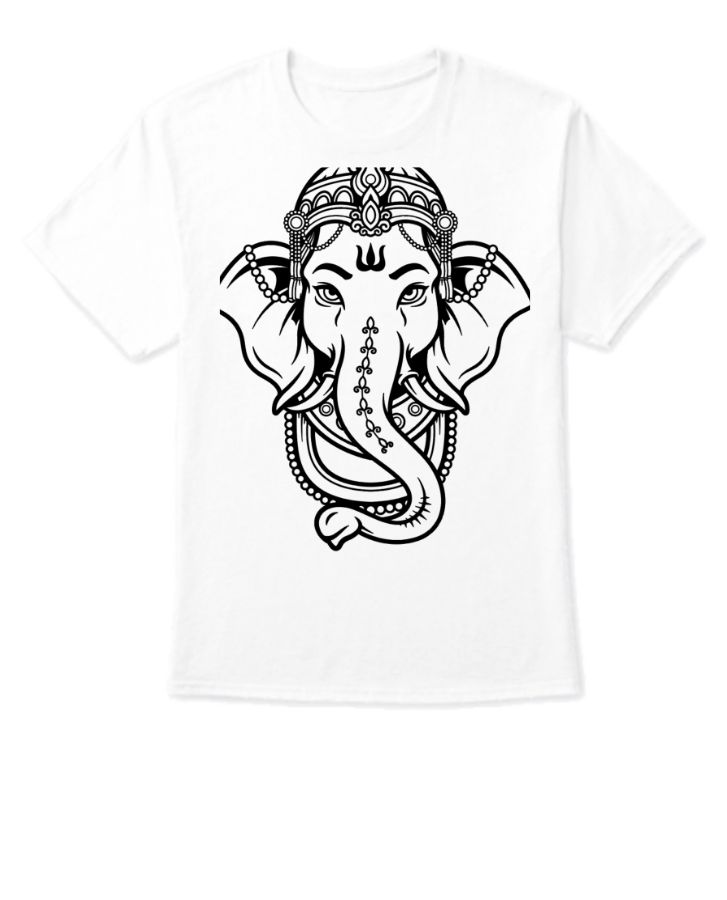 Lord Ganesha Print T-shirt - Front