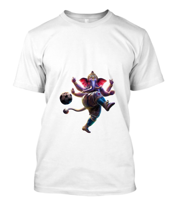 Lord Ganesha playing football | Half-sleeve T-shirthirt - Front