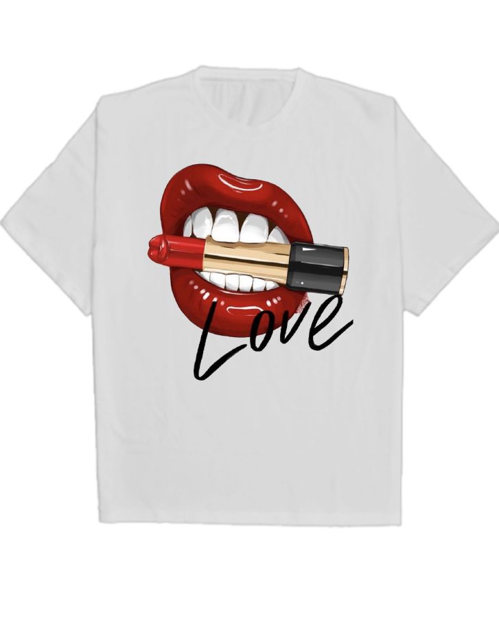 Love Design Oversized T-Shirt  - Front