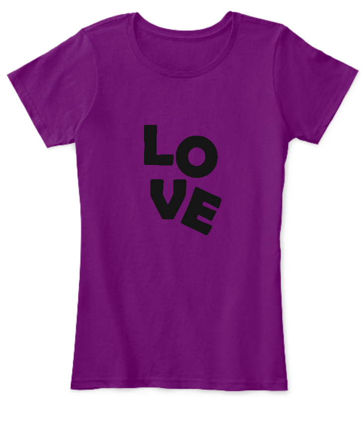Love Half Sleeve Girl T-Shirt - Front