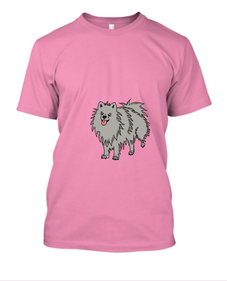 Low Pink Colour With Cute Puppy Picture  - Front