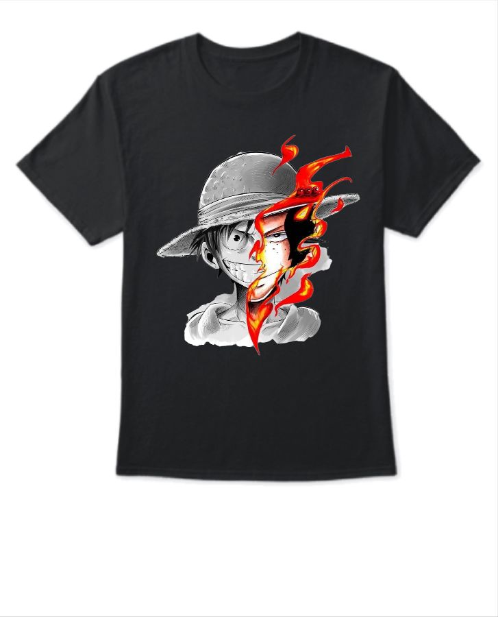 Luffy And Ace T-shirt - Front