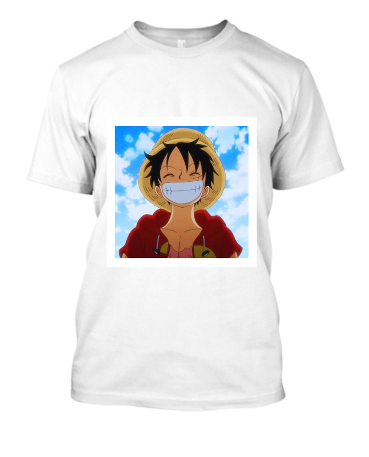 Luffy t-shirt for anime fans for men and women.100% cotton  - Front