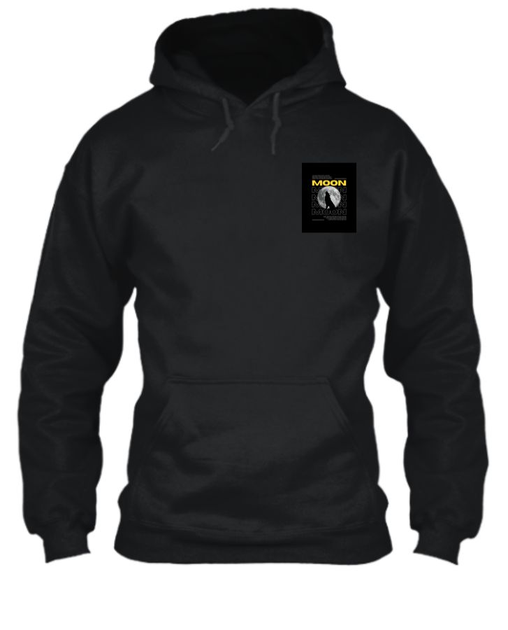 LuxeLoom Moon Hoodie - Front