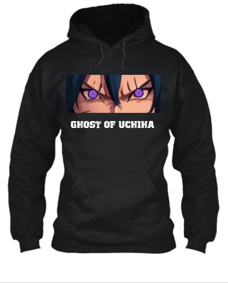 MADARA UCHIHA ANIME MEN FULL SLEEVE GRAPHIC PRINT HOODED SWEATSHIRT - Front