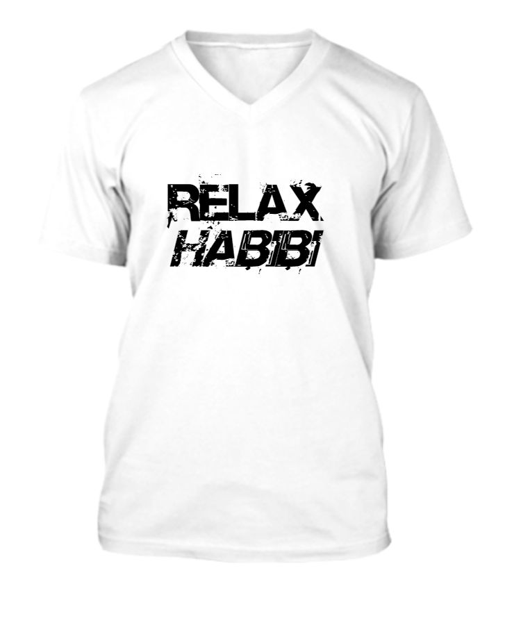 MANUSHAYA half sleeves v neck t shirt  - Front