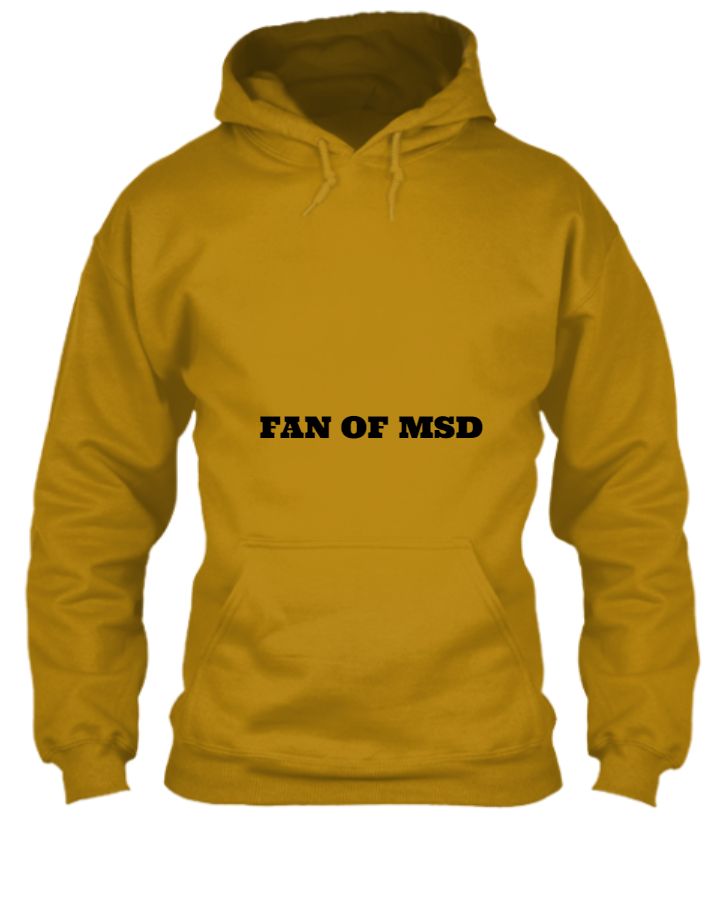 MS DHONI FAN MADE HOODIE - Front