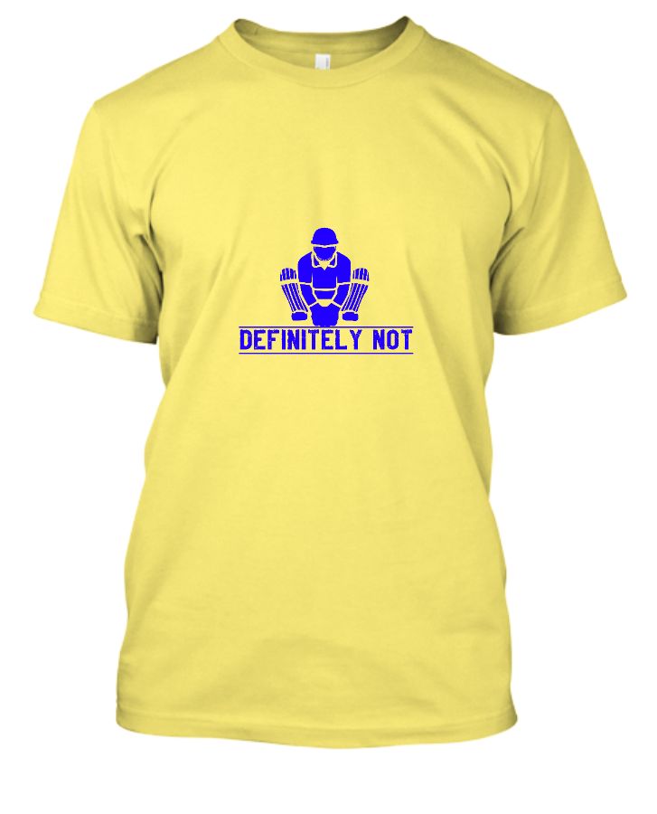 MS Dhoni Definitely Not T-Shirt - Front