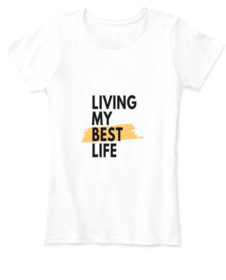 MY LIFE Half Sleeve Tee For Women - Front