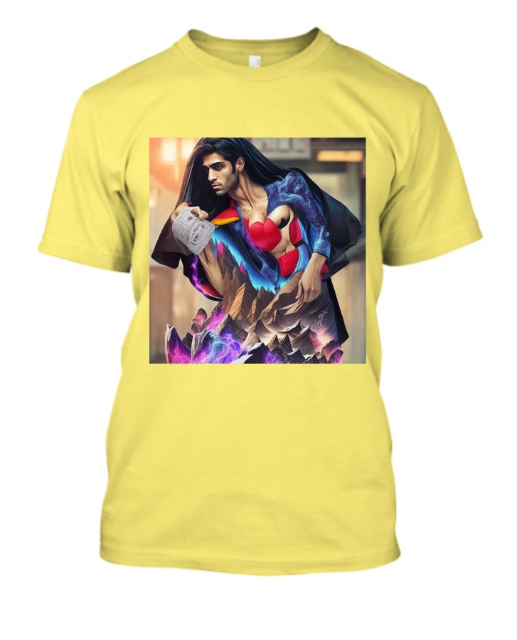 Make a bold fashion statement with the unique and innovative designs of 3D animation t-shirts. - Front