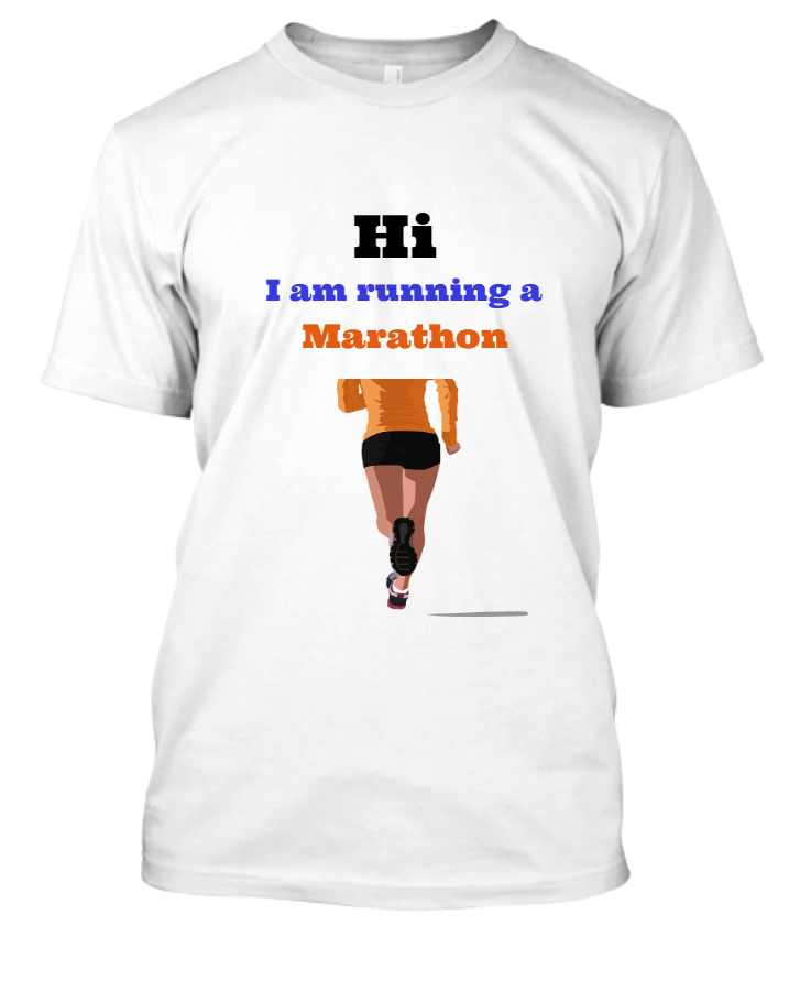 Marathon runner tshirt - Front