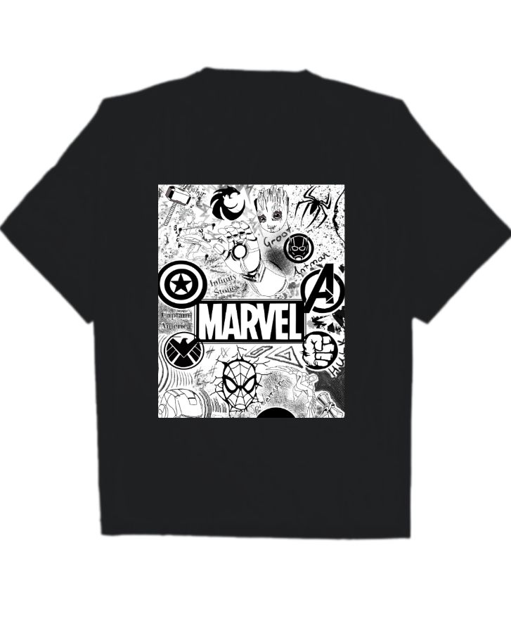 Buy Marvel By Wear Your Mind Boys Black Printed Round Neck T Shirt - Tshirts  for Boys 2453004 | Myntra