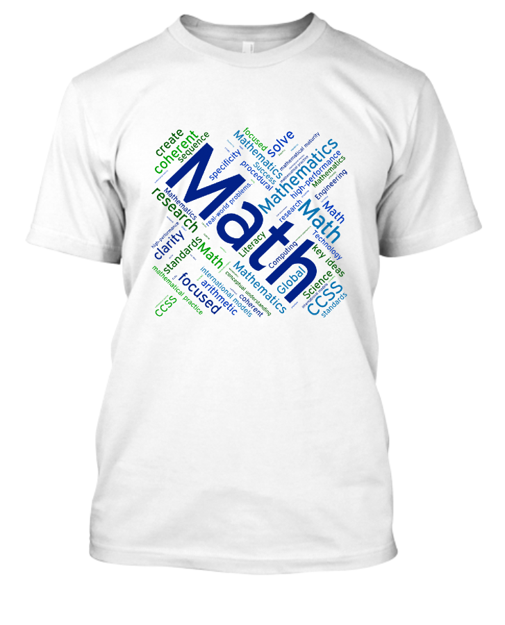 Maths T Shirt Doodle - Front