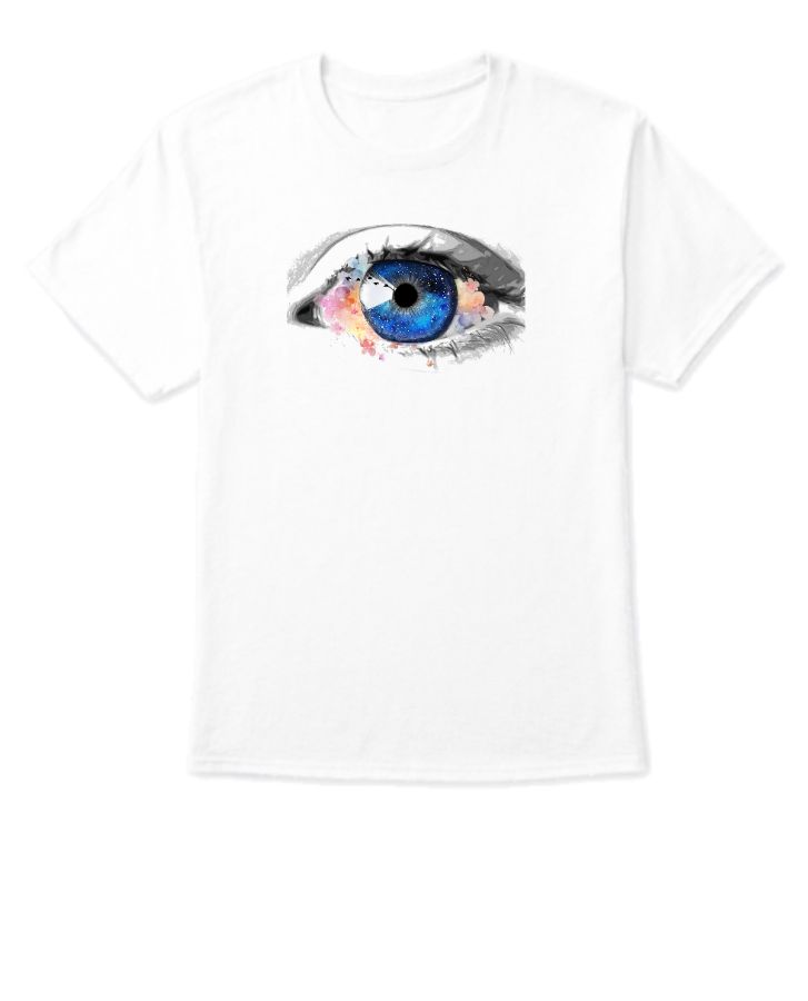 Men's Half Sleev Round Neck eye T sHIRT - Front