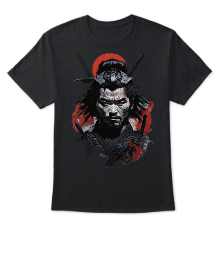 Men's Samurai t-shirt with back print - Front