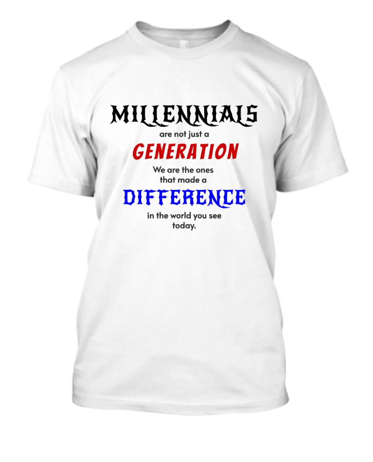 Millennials Generation Premium Unisex T-Shirt - Front