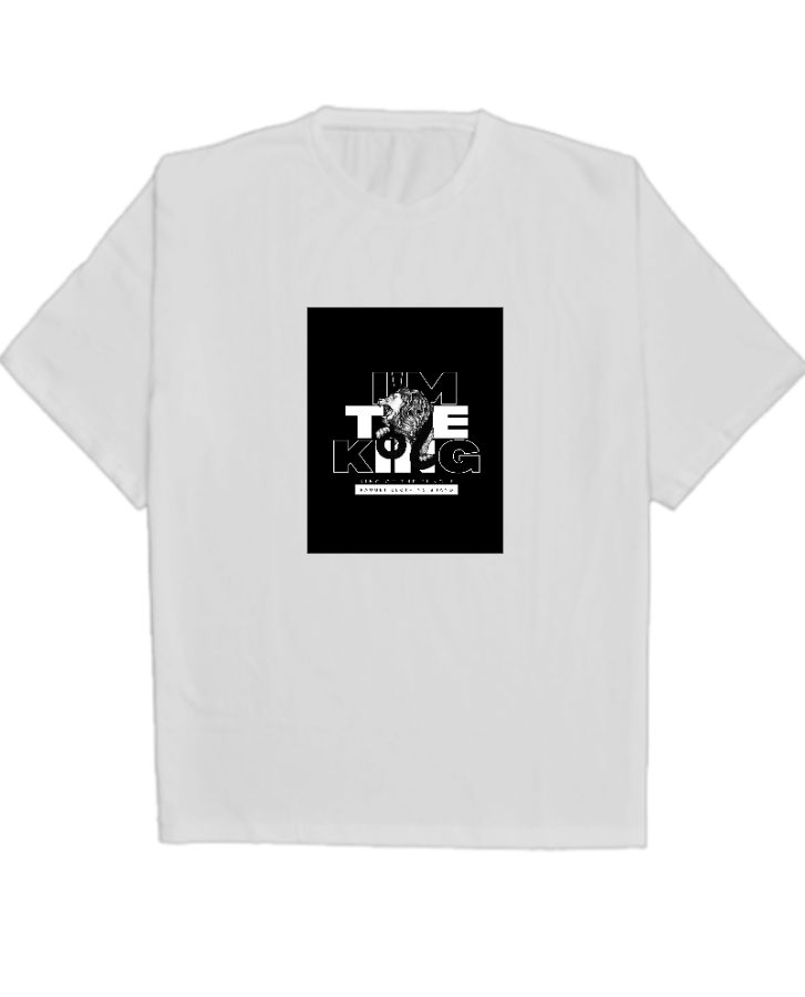 Minimalist oversized Black T-Shirt - Front