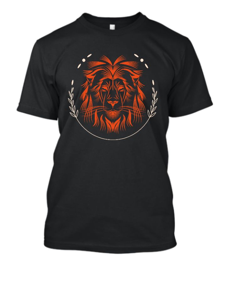 Minimalistic LION | Half Sleeve T-shirt - Front