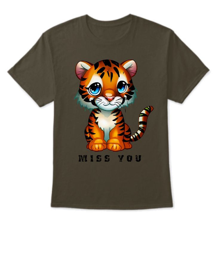 Miss You Half Sleeve T-Shirt  - Front