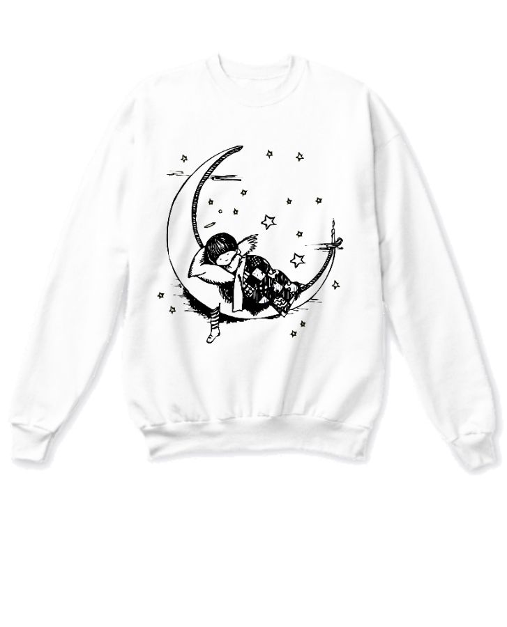 Moon printed sweatshirt   - Front