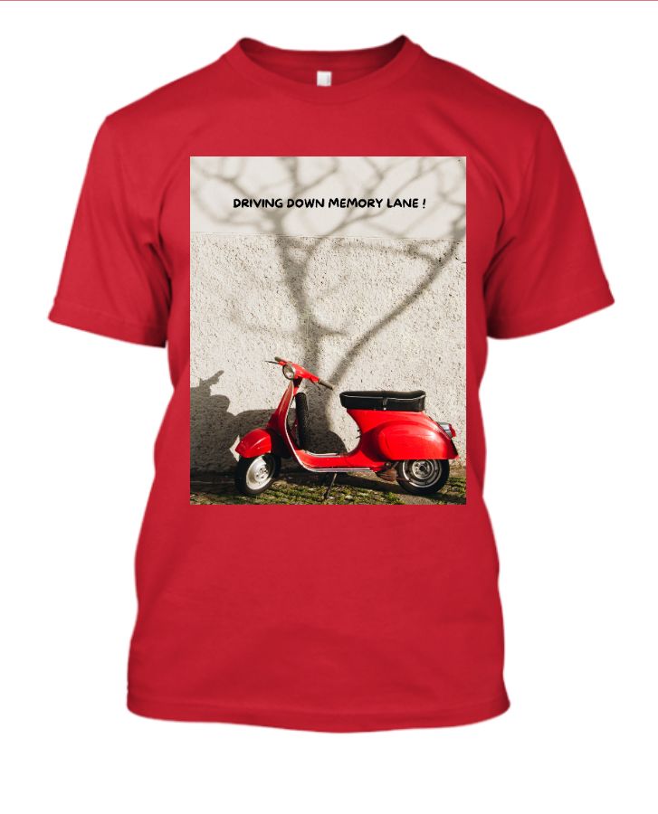 Motorbike tshirt memory lane - Front