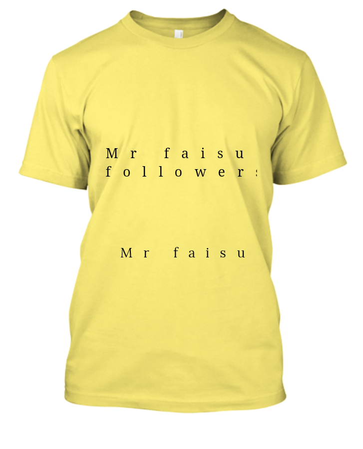 Mr Faisu  t-shirt - Front