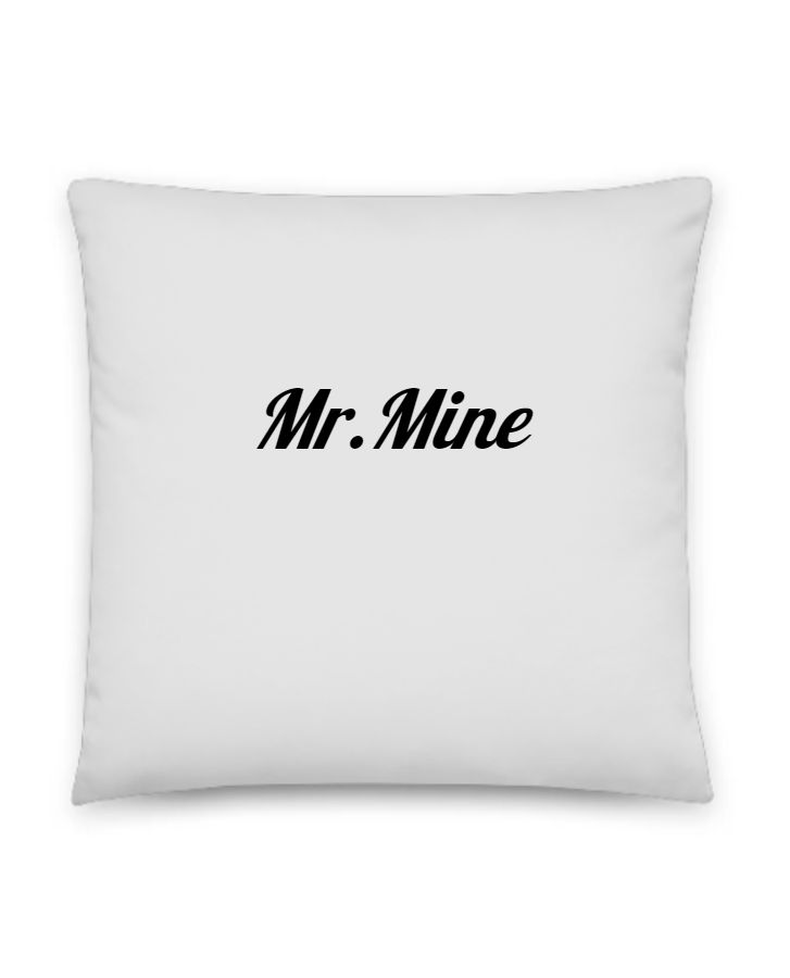 Mr. Mine: Unveiling Intimacy, Sharing Comfort - Couple's Pillow for Lasting Bonds - Front