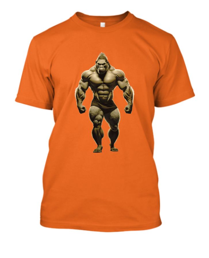 Muscular Gorilla T-shirt - Powerful Ape Tee - Front