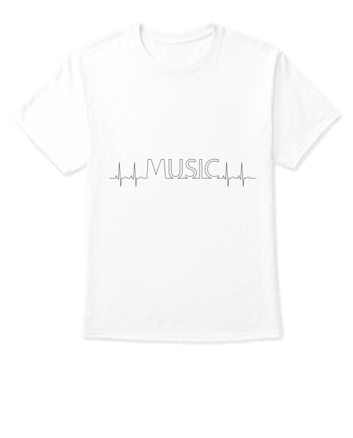 Music | Half sleave T-shirt - Front